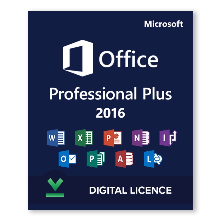 Софтуер Microsoft Office Professional Plus 2016 Retail, Електронен лиценз, Телефонна активация