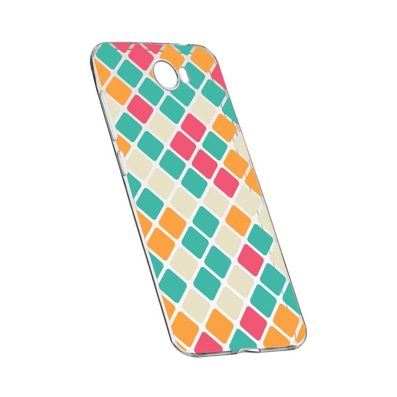 Husa Silicon, Transparent, Slim, Mozaic, 123, Huawei Y7 / Enjoy 7 Plus / Nova Lite Plus 2017