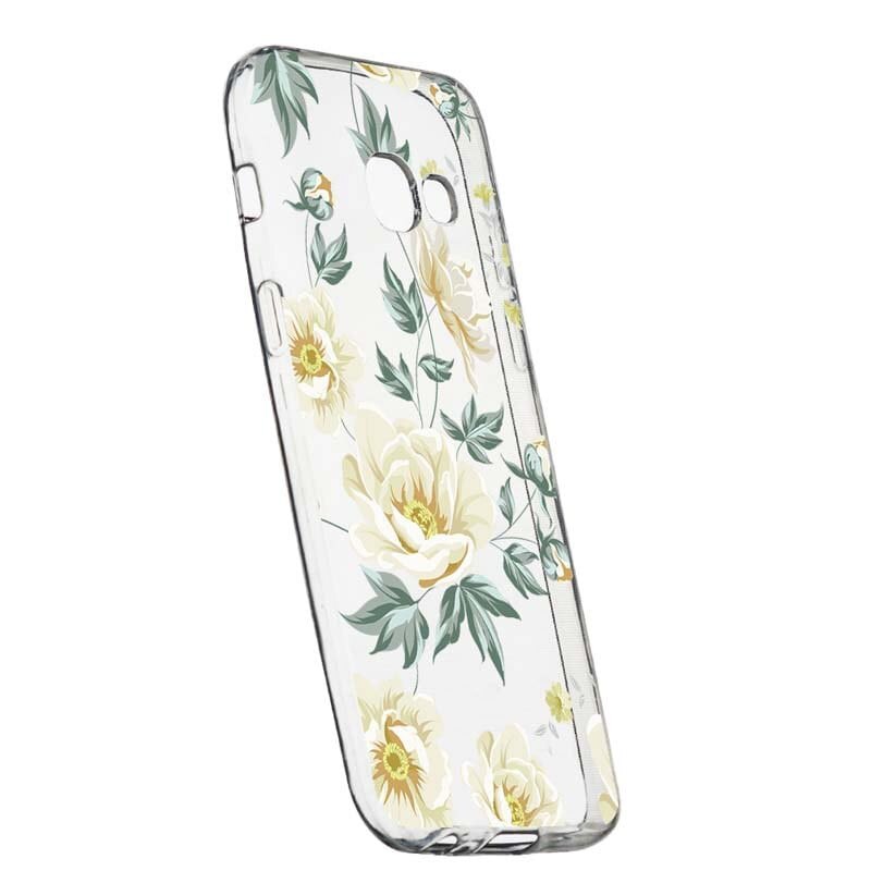 Husa Silicon, Transparent, Slim, Floral, 126, Samsung Galaxy A5 2017