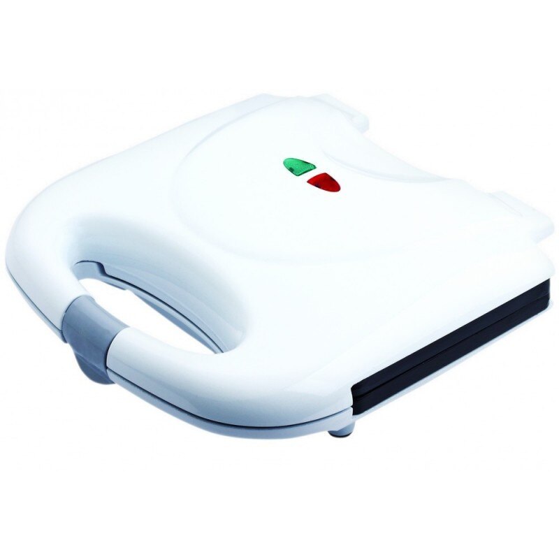 Sandwich maker sapir, 700 W, model grill marmorat, termostat, alb si