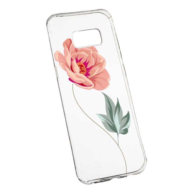 Husa Silicon, Transparent, Slim, Rose, 127, Samsung Galaxy S8 Plus