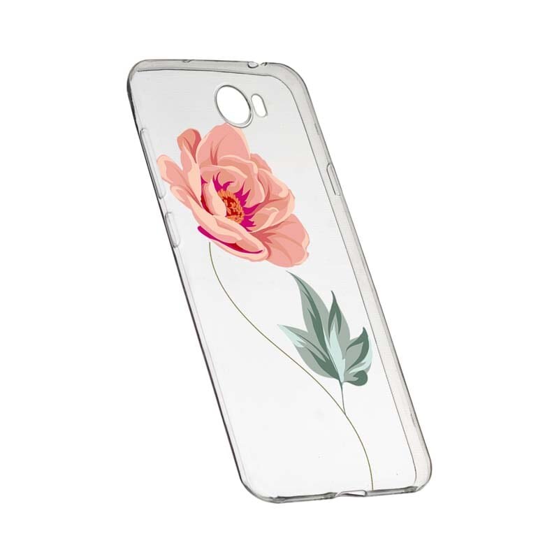 Husa Silicon, Transparent, Slim, Rose, 127, Huawei Y7 / Enjoy 7 Plus / Nova Lite Plus 2017
