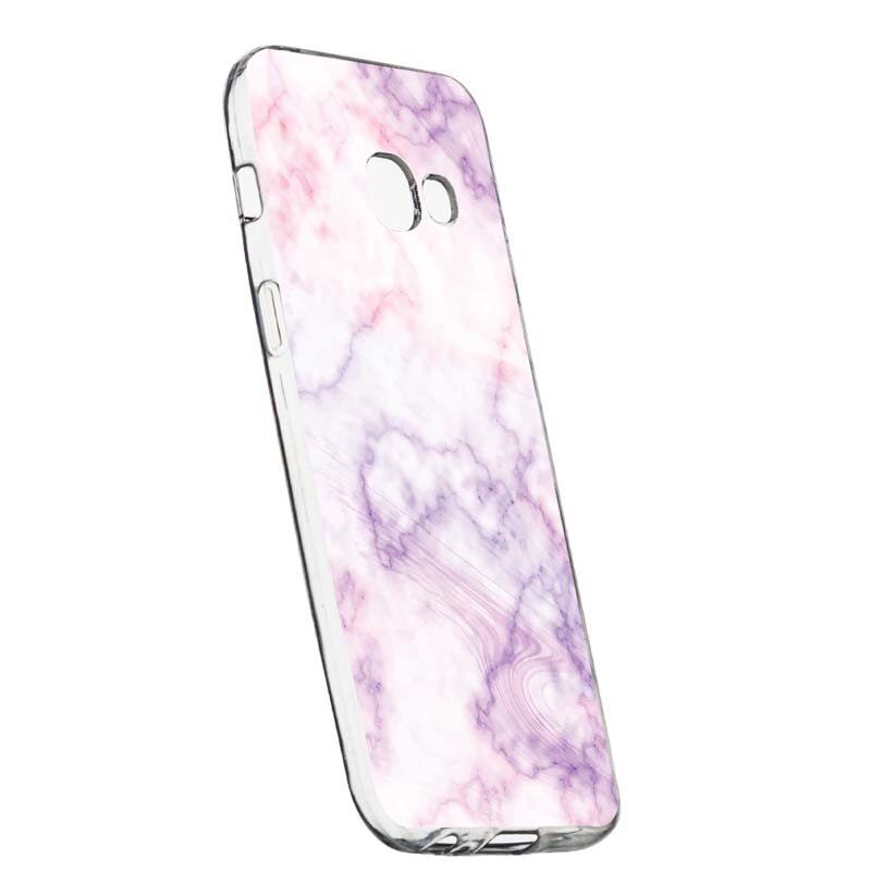 Husa Silicon, Transparent, Slim, Marble, 129, Samsung Galaxy A3 2017