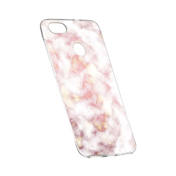 Husa Silicon, Transparent, Slim, Marble, 130, Huawei Y6 Prime 2018 Husa Silicon, Transparent, Slim, Marble, 130, Huawei Y6 Prime 2018