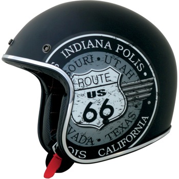 Casca Semiintegrala AFX FX-76 Route 66 culoare: negru mat marime XXL Casca Semiintegrala AFX FX-76 Route 66 culoare: negru mat marime XXL