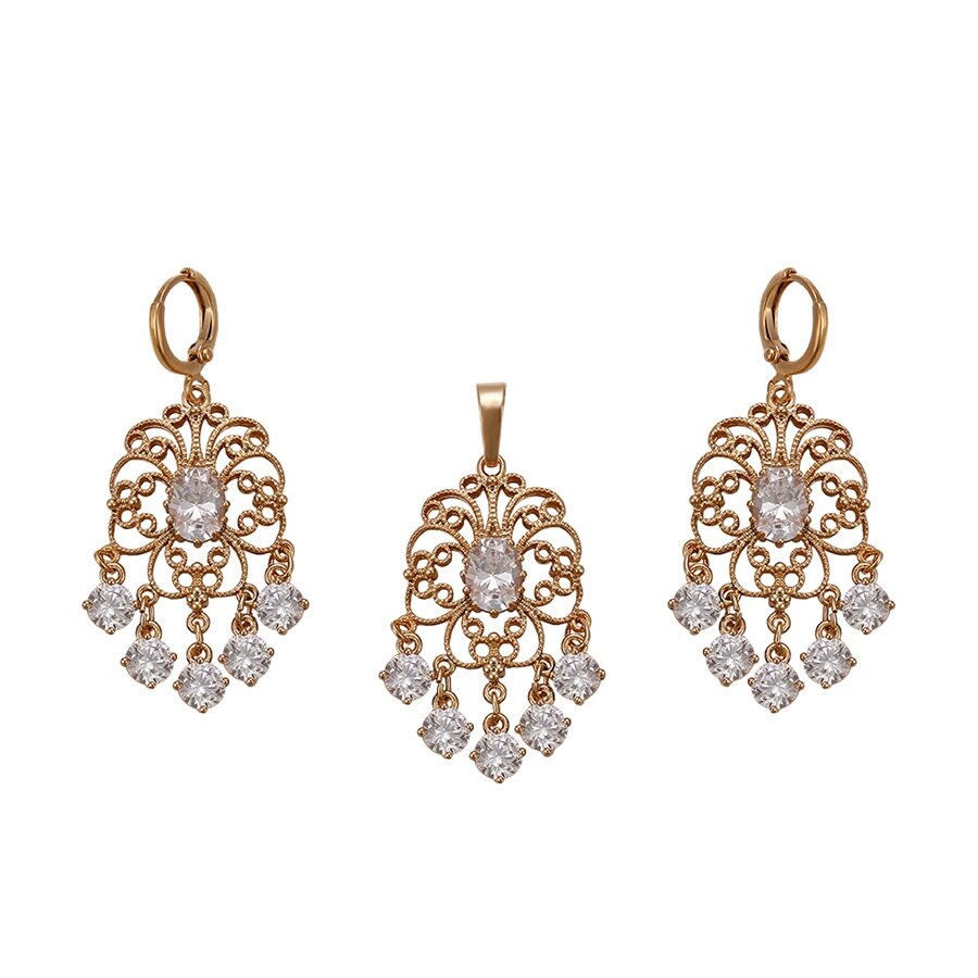 Set bijuterii Chandelier White