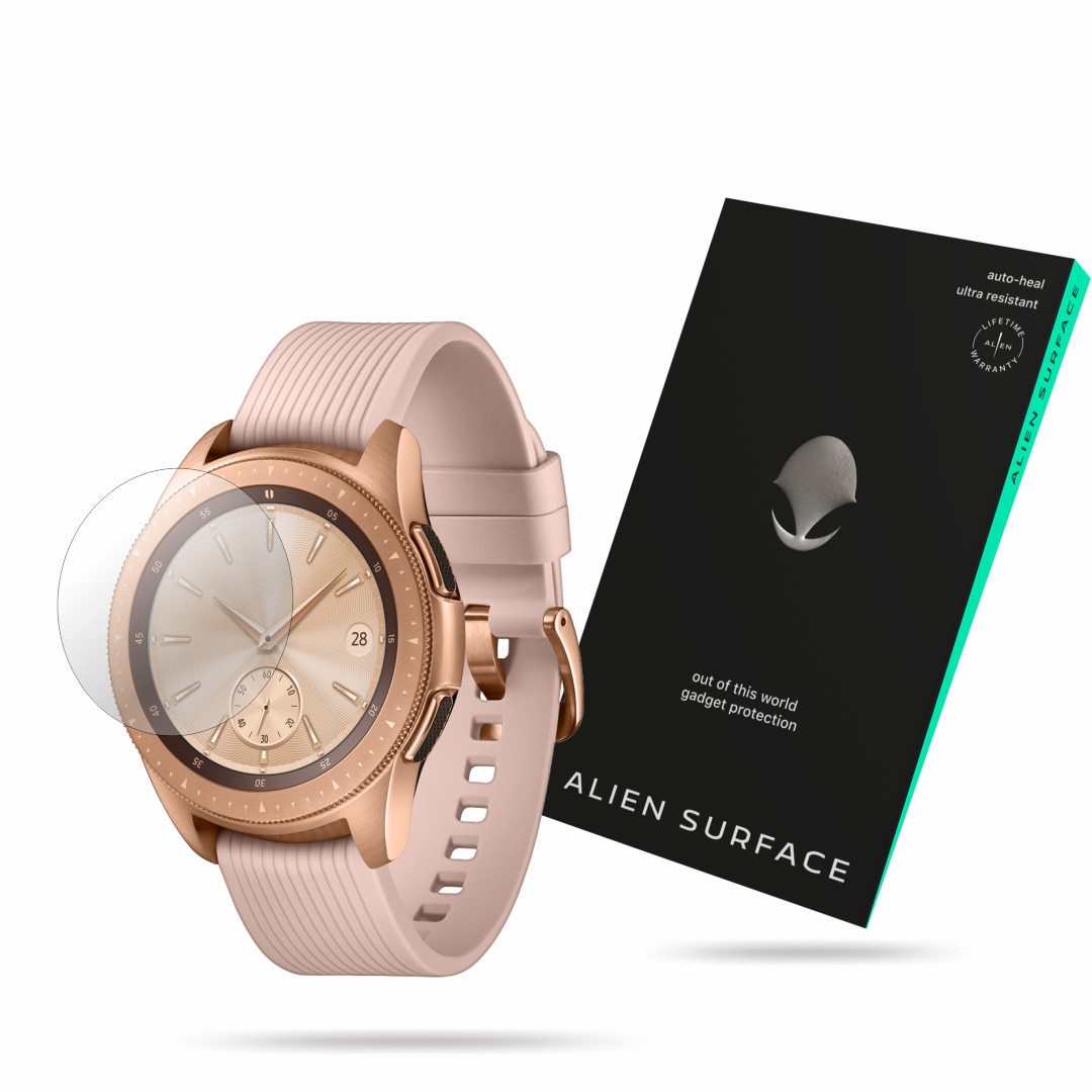 Folie Alien Surface, Samsung Galaxy Watch 42 Rose Gold, protectie ecran 1+1