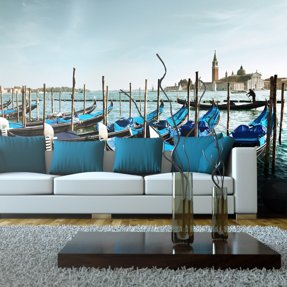 Fototapet vlies XXL - Gondolas on the Grand Canal, Venice - 550 x 270 cm