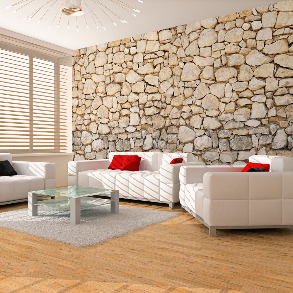 Fototapet vlies XXL - visual illusion - stone - 550 x 270 cm