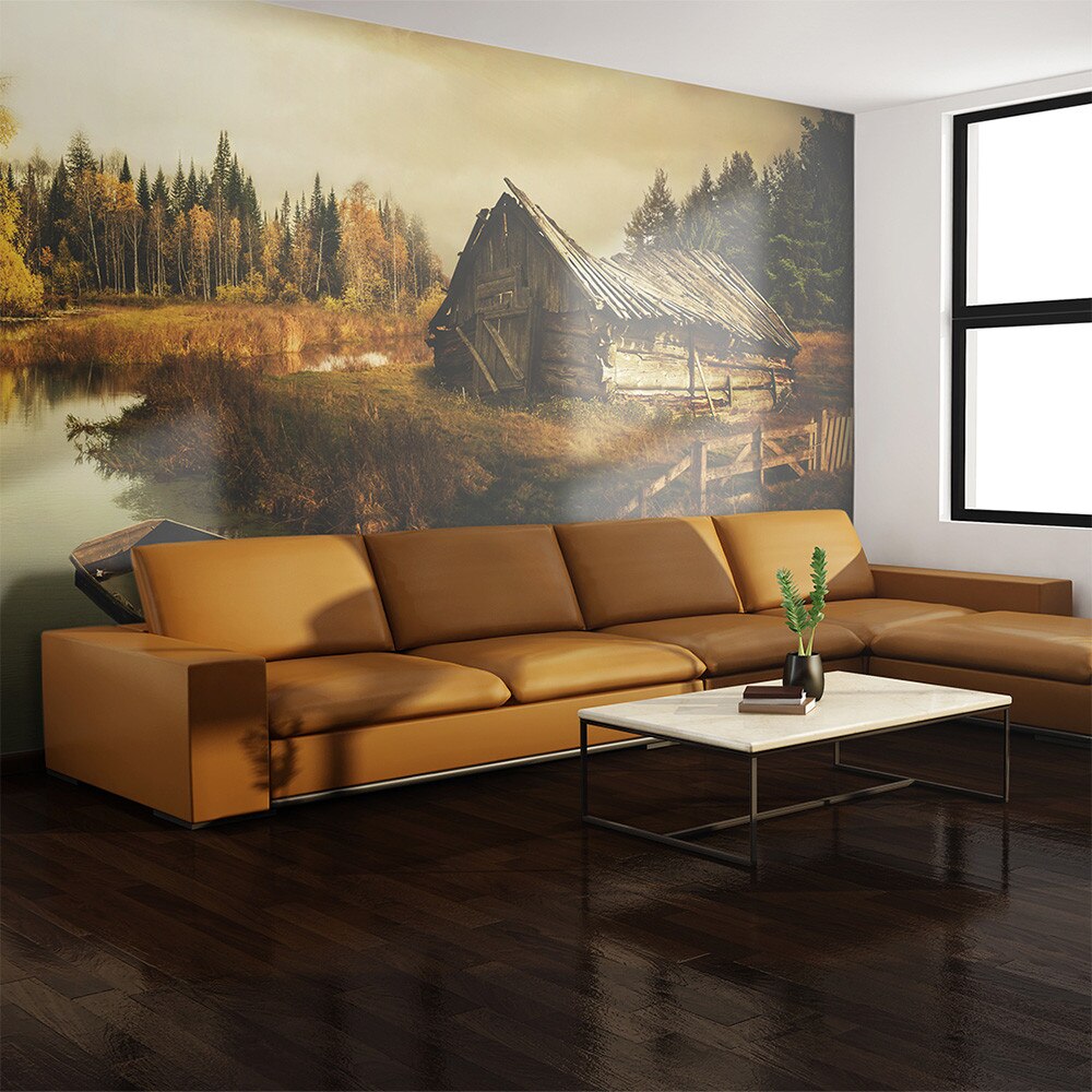 Fototapet vlies XXL - Desolate hut - 550 x 270 cm