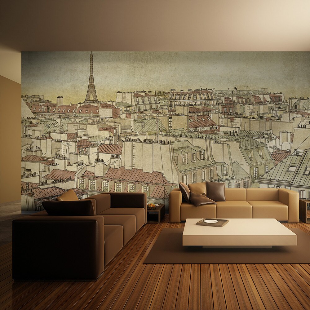 Fototapet vlies XXL - Good bye Paris! - 550 x 270 cm