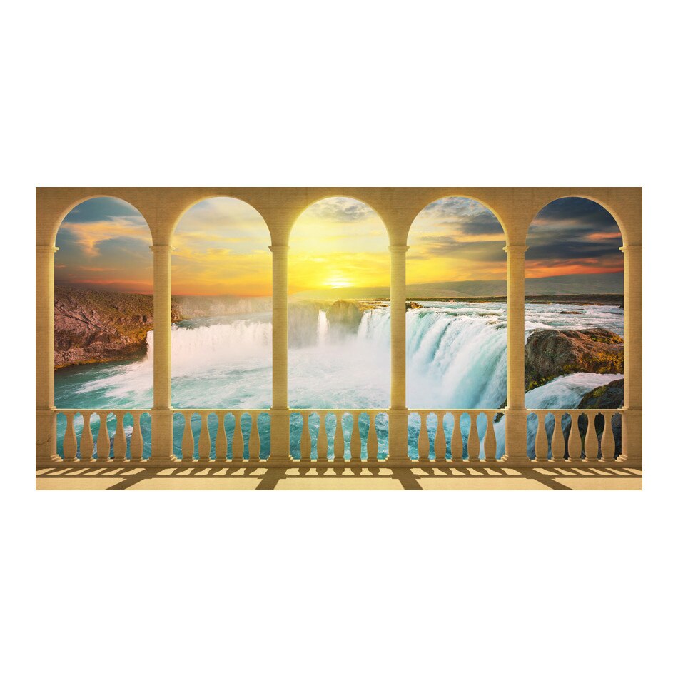 Fototapet vlies - Vis despre cascadele din Niagara - 550 x 270 cm