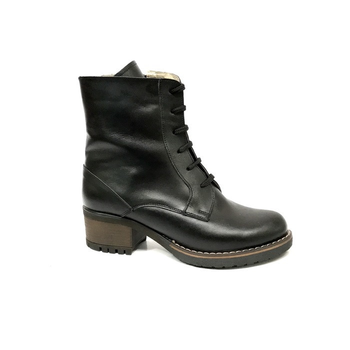 Ghete dama 114, Negre, Piele Naturala