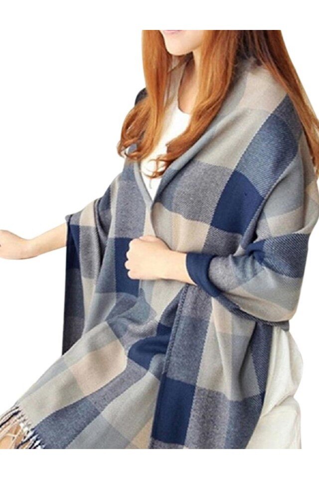 Fular Dama Albastru-Gri Supra Dimensional