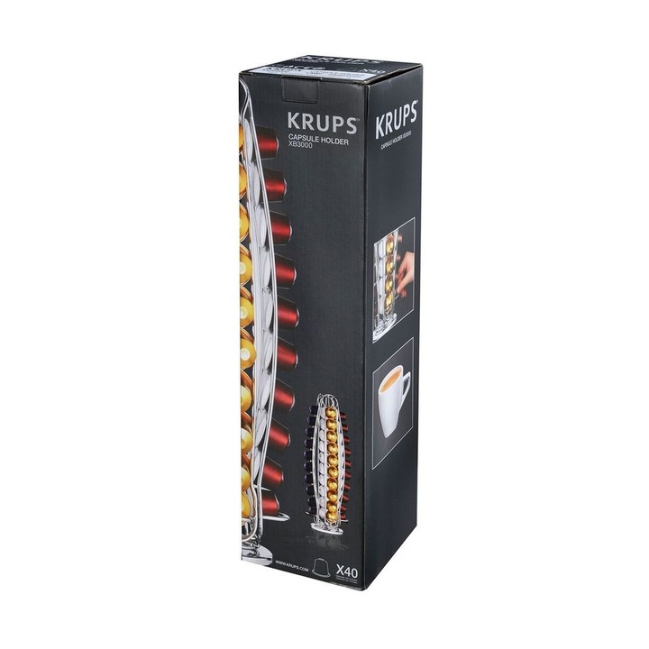 Krups Forgatható kapszulatartó 40 Nespresso kapszulához, Kapszulák nélkül