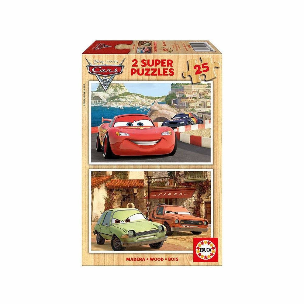 Set 2 Super Puzzle Disney Cars 25 piese