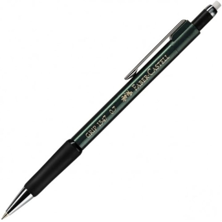 Creion mecanic 0.7mm verde grip 1347 Faber-Castell