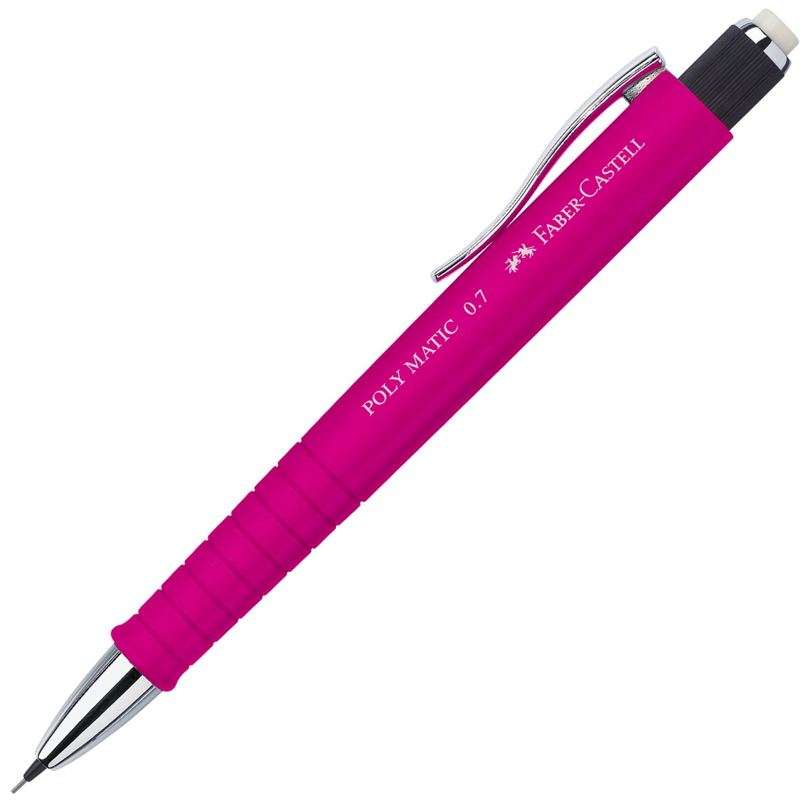 Creion mecanic Faber-Castell Poly Matic, 0.7 mm, Roz