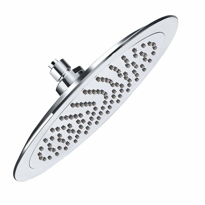 Cap de dus rotund, ultra slim, model ploaie, diamentru 25 cm, fabricat din otel inoxidabil, finisaj crom