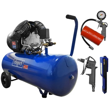 Pachet compresor, cu ulei, monofazat, Scheppach HC 100DC 2 PISTOANE putere 2200 W, 3.0 CP, 412 l/min, 100 l, 8 bar + PRO kit 3 accesorii + Lanterna LED magnetica AgroPro Pachet compresor, cu ulei, monofazat, Scheppach HC 100DC 2 PISTOANE putere 2200 W, 3.0 CP, 412 l/min, 100 l, 8 bar + PRO kit 3 accesorii + Lanterna LED magnetica AgroPro