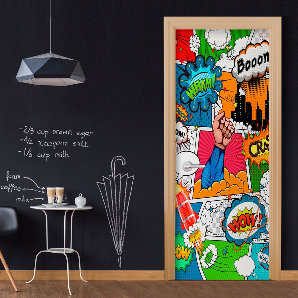 Fototapet vlies pentru usa - Lumea comica - 80 x 210 cm