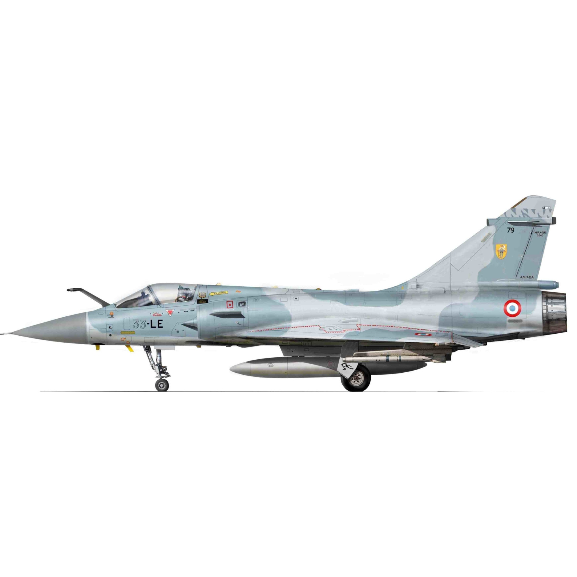 Macheta aeromodele Italeri Gulf War Dassault Mirage 2000C 25th Anniversary 1:72 ITA 1381
