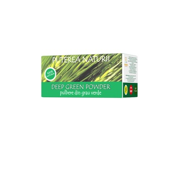 Grau verde pulbere Deep Green Puterea Naturii, 30 pliculete Grau verde pulbere Deep Green Puterea Naturii, 30 pliculete