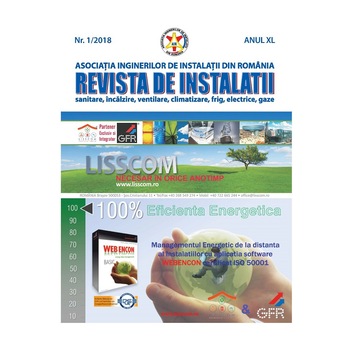 Revista de instalatii nr.1/2018, Asociatia Inginerilor De Instalatii Din Romania Revista de instalatii nr.1/2018, Asociatia Inginerilor De Instalatii Din Romania
