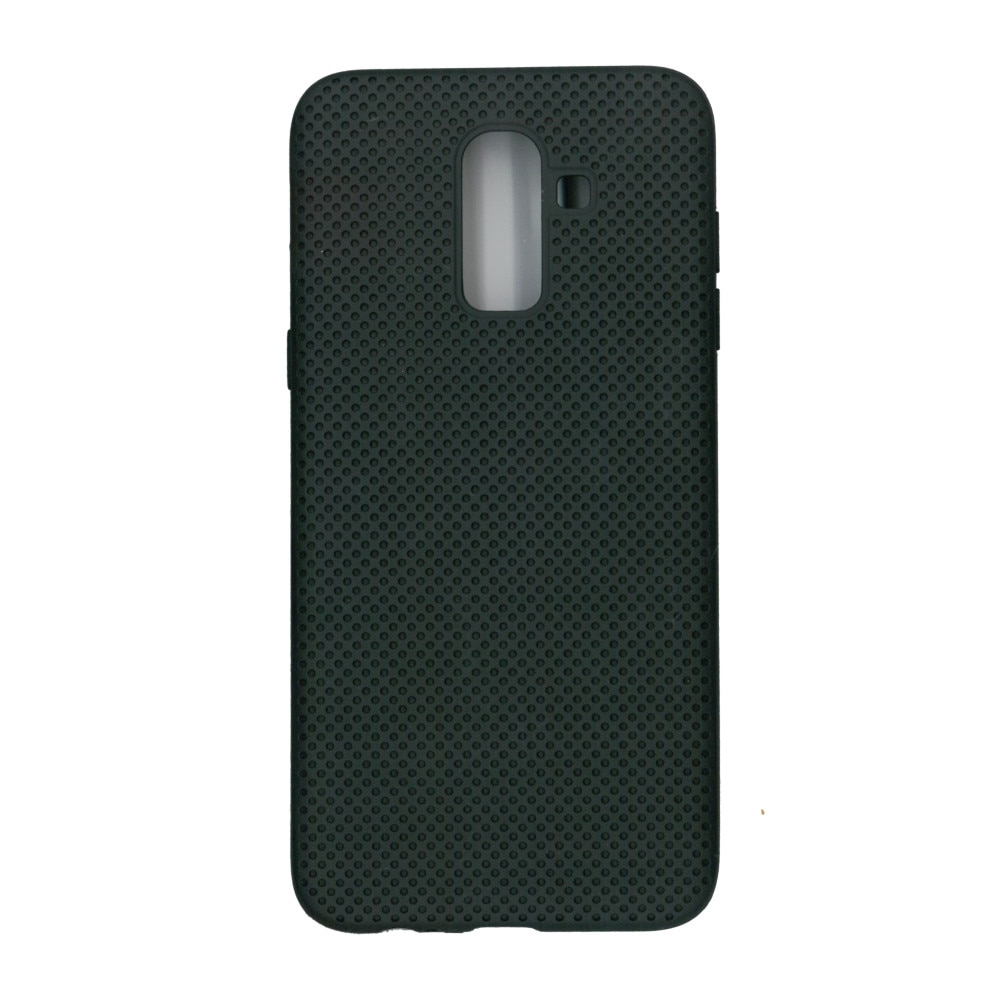 Husa din silicon cu perforatii, Eurocell, pentru Samsung Galaxy J8 2018, negru