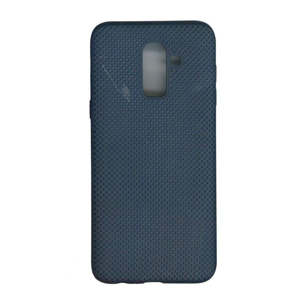 Husa din silicon cu perforatii, Eurocell, pentru Samsung Galaxy J8 2018, albastru