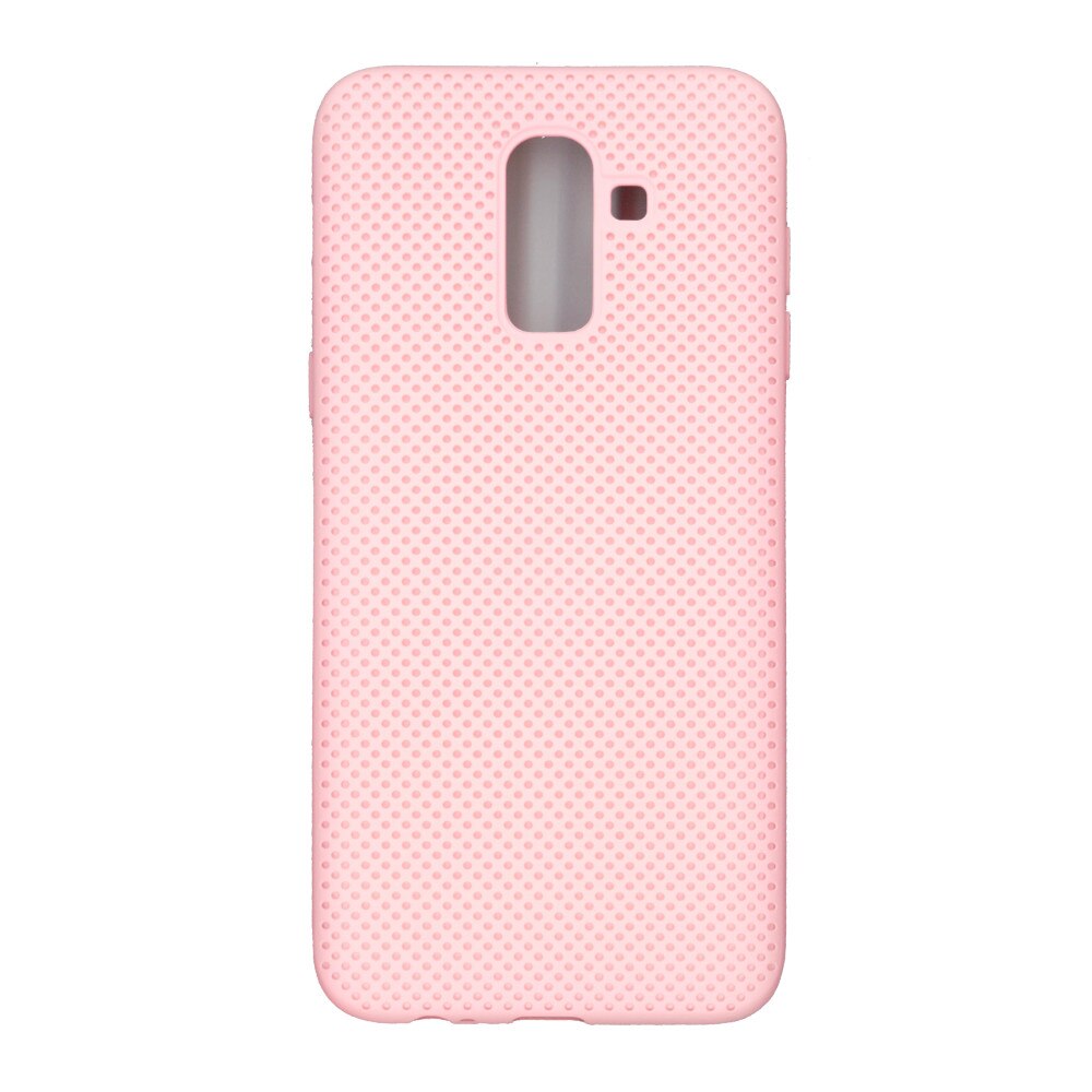 Husa din silicon cu perforatii, Eurocell, pentru Samsung Galaxy J8 2018, roz