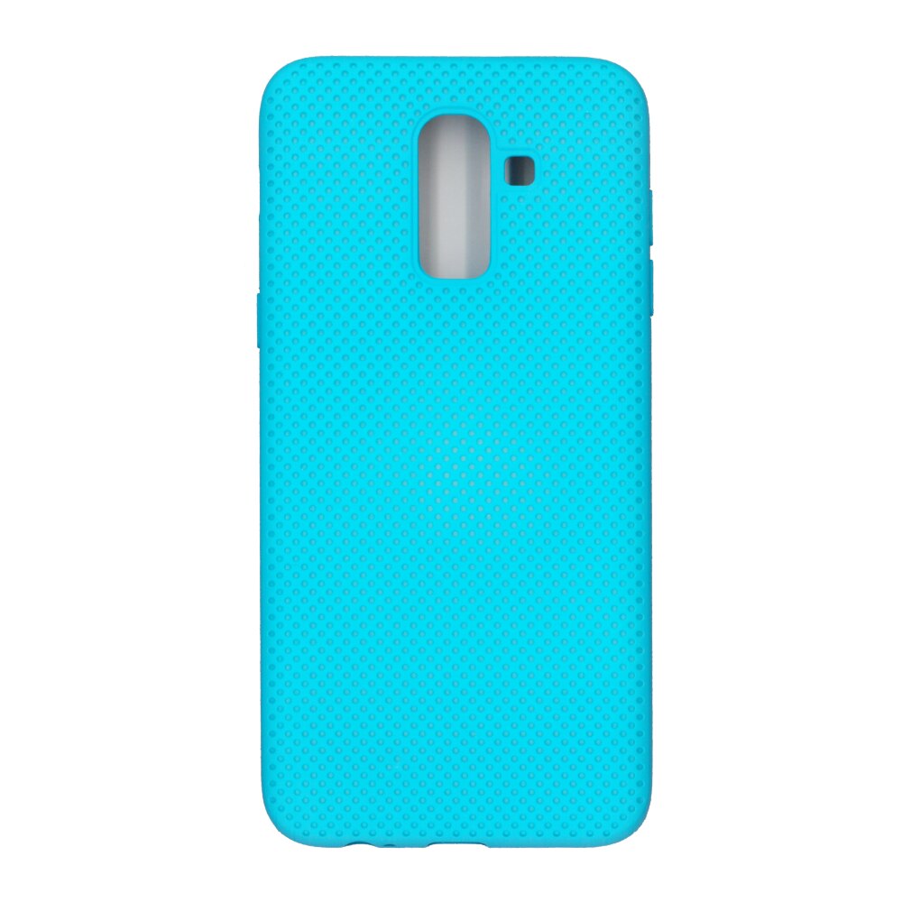 Husa din silicon cu perforatii, Eurocell, pentru Samsung Galaxy J8 2018, bleu