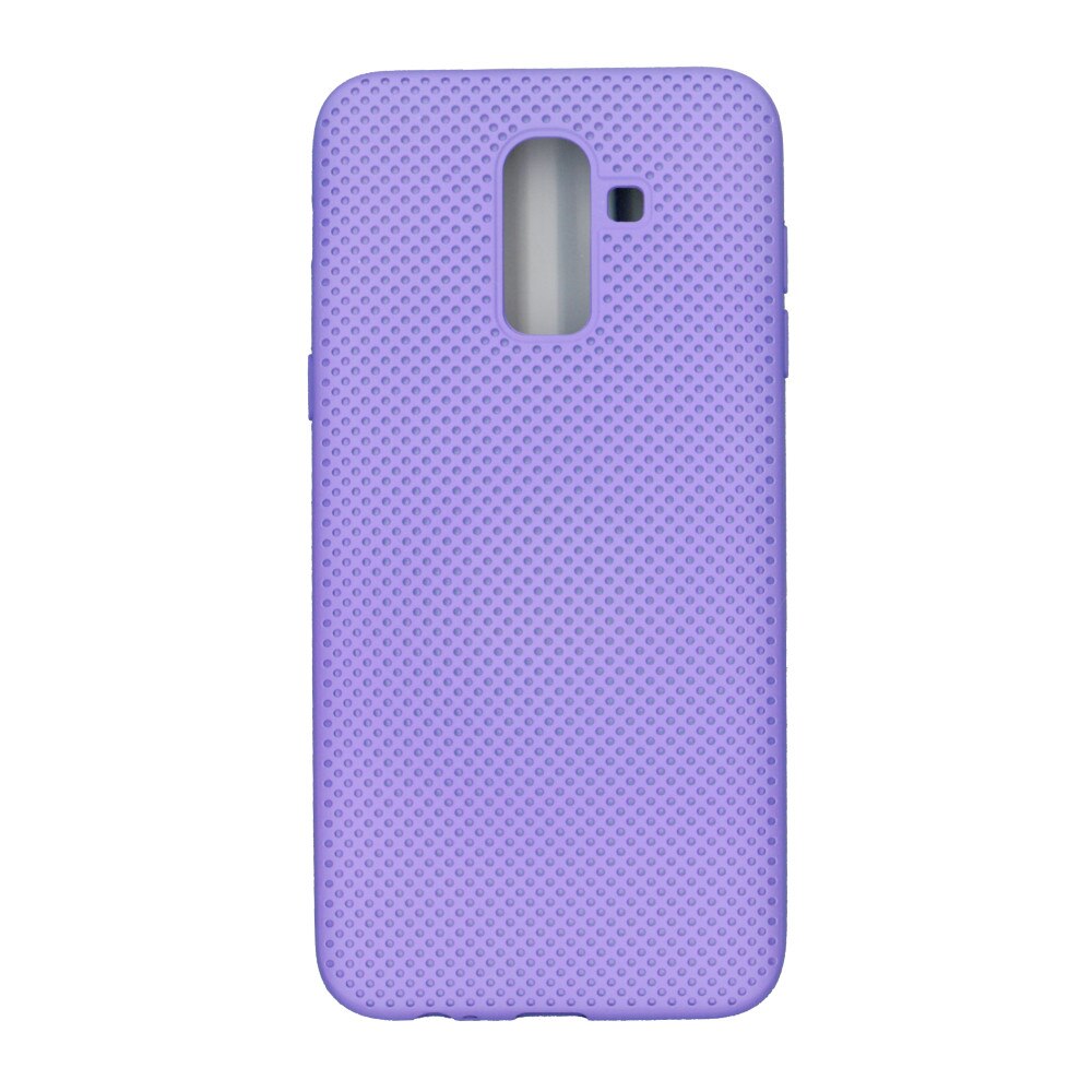 Husa din silicon cu perforatii, Eurocell, pentru Samsung Galaxy J8 2018, mov