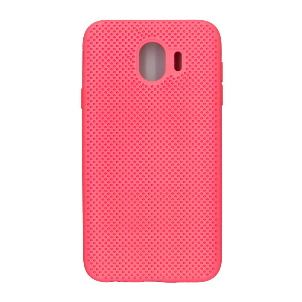 Husa din silicon cu perforatii, Eurocell, pentru Samsung Galaxy J4 2018, portocaliu