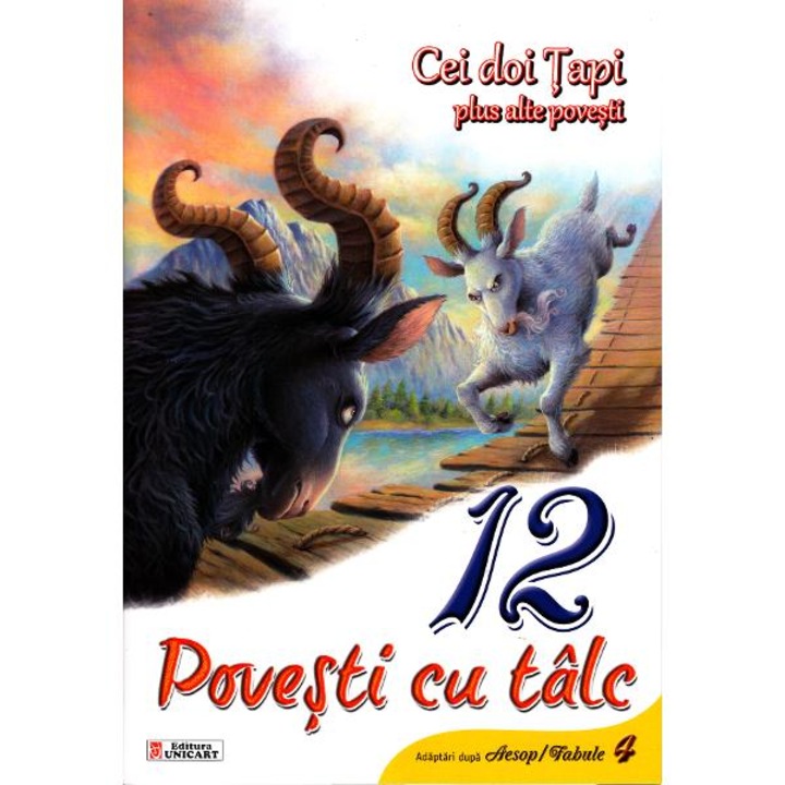 UNICART 12 povesti cu talc - cei doi tapi plus alte povesti, román nyelvű