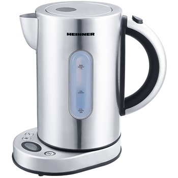 Fierbator Heinner Master Collection HEK-2200XMC, 2200 W, 1.7 l, Display LCD, Argintiu/Negru Fierbator Heinner Master Collection HEK-2200XMC, 2200 W, 1.7 l, Display LCD, Argintiu/Negru