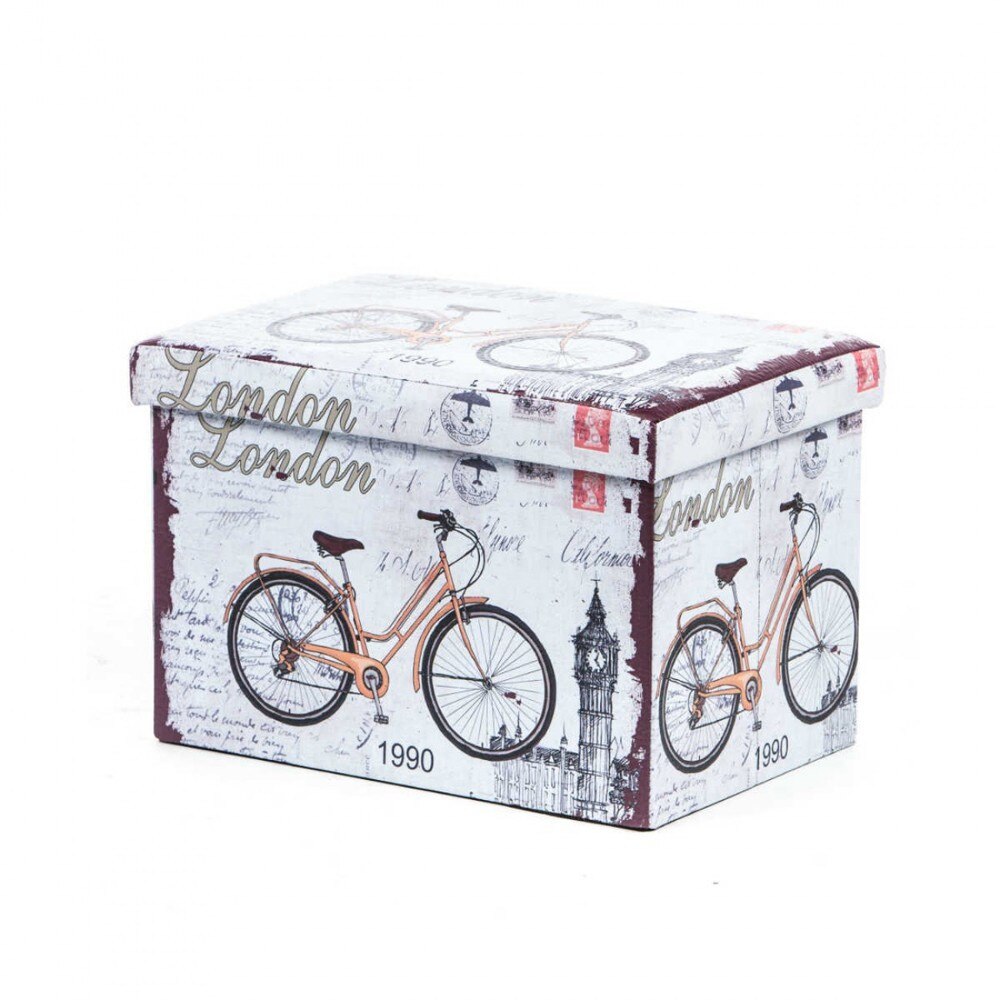 Taburet pliabil Axon 48x32 Bicycle cu spatiu depozitare