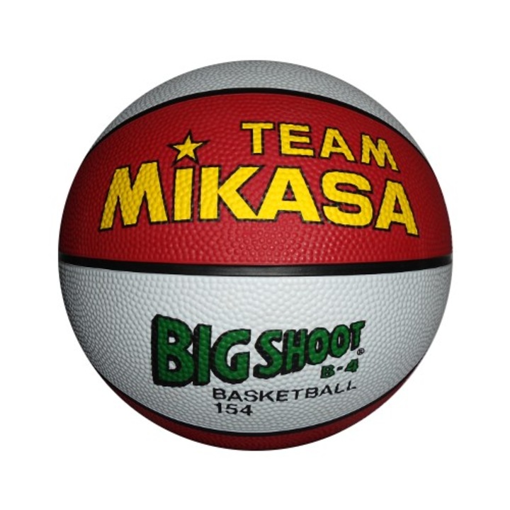 Minge baschet 154RW, Mikasa, Alb/Rosu