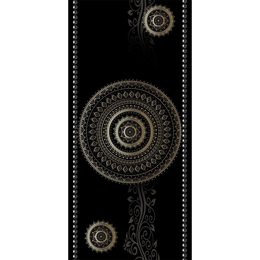 Fototapet vlies pentru usa - Cercuri de model I - 80 x 210 cm