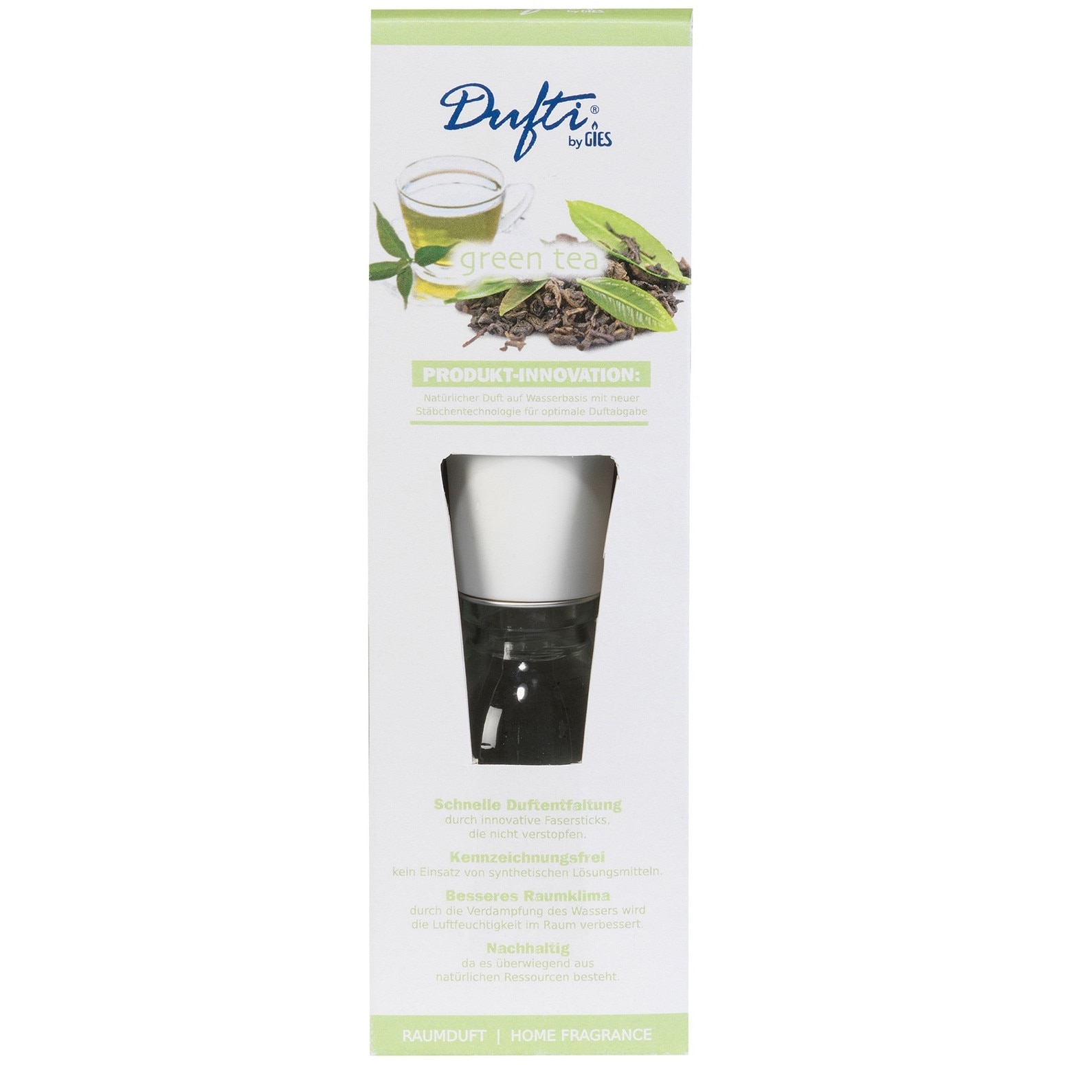 Difuzor Ceai Verde 100 ml Dufti by Gies, 100 zile