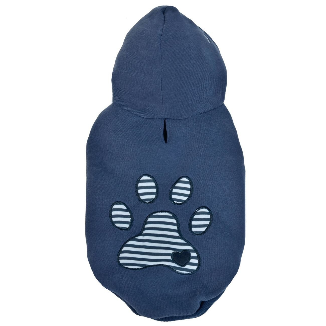 Hanorac cu gluga pentru caini S-Pets, asigura confort termic, albastru, masura M