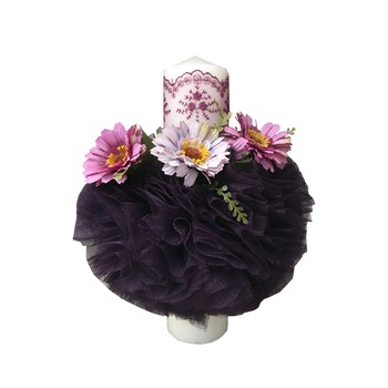 Lumanare pentru Botez , 28x7 cm, Mov Lumanare pentru Botez , 28x7 cm, Mov