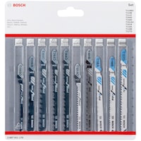 Set 10 lame fierastrau vertical Bosch, lemn si metal, pentru prindere SDS