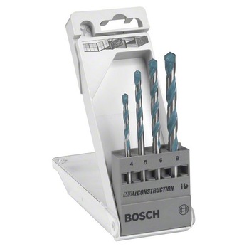Set 4 burghie universale Bosch MultiConstruction, 4-5-6-8mm Set 4 burghie universale Bosch MultiConstruction, 4-5-6-8mm