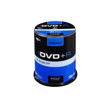DVD-R Intenso, 4.7GB, 16x, 100 buc DVD-R Intenso, 4.7GB, 16x, 100 buc