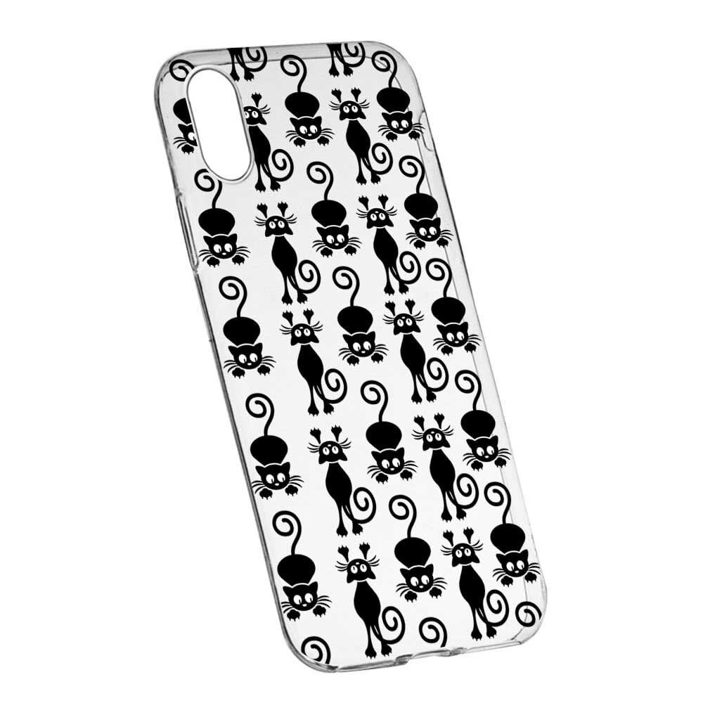 Husa pentru Apple iPhone XS Max, Black Cat, 115, Silicon