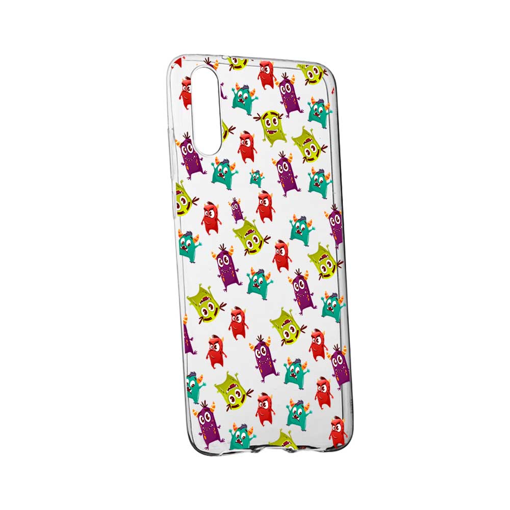 Husa pentru Samsung Galaxy A70, Monsters, 121, din silicon premium, rezistenta la uzura, anti-alunecare