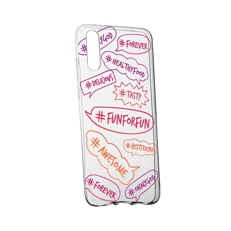 Husa Silicon, Transparent, Slim, Fun, 125, Huawei P20