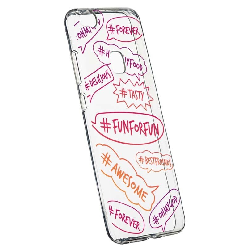 Husa Silicon, Transparent, Slim, Fun, 125, Huawei P10 LITE