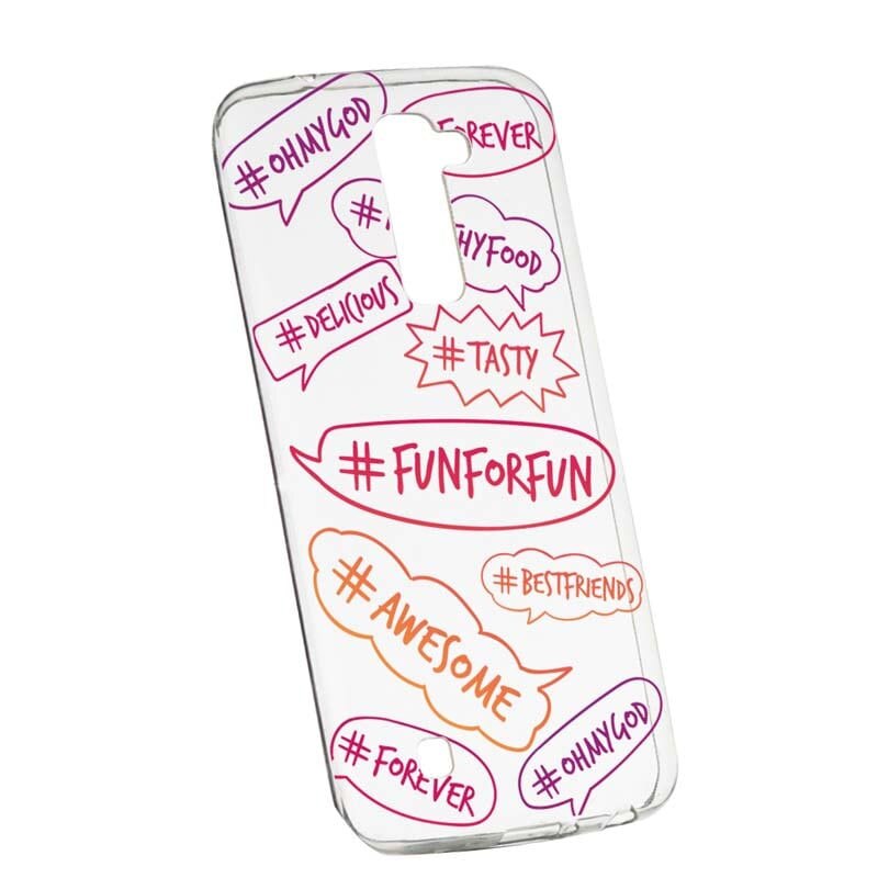 Husa Silicon, Transparent, Slim, Fun, 125, LG G7 ThinQ